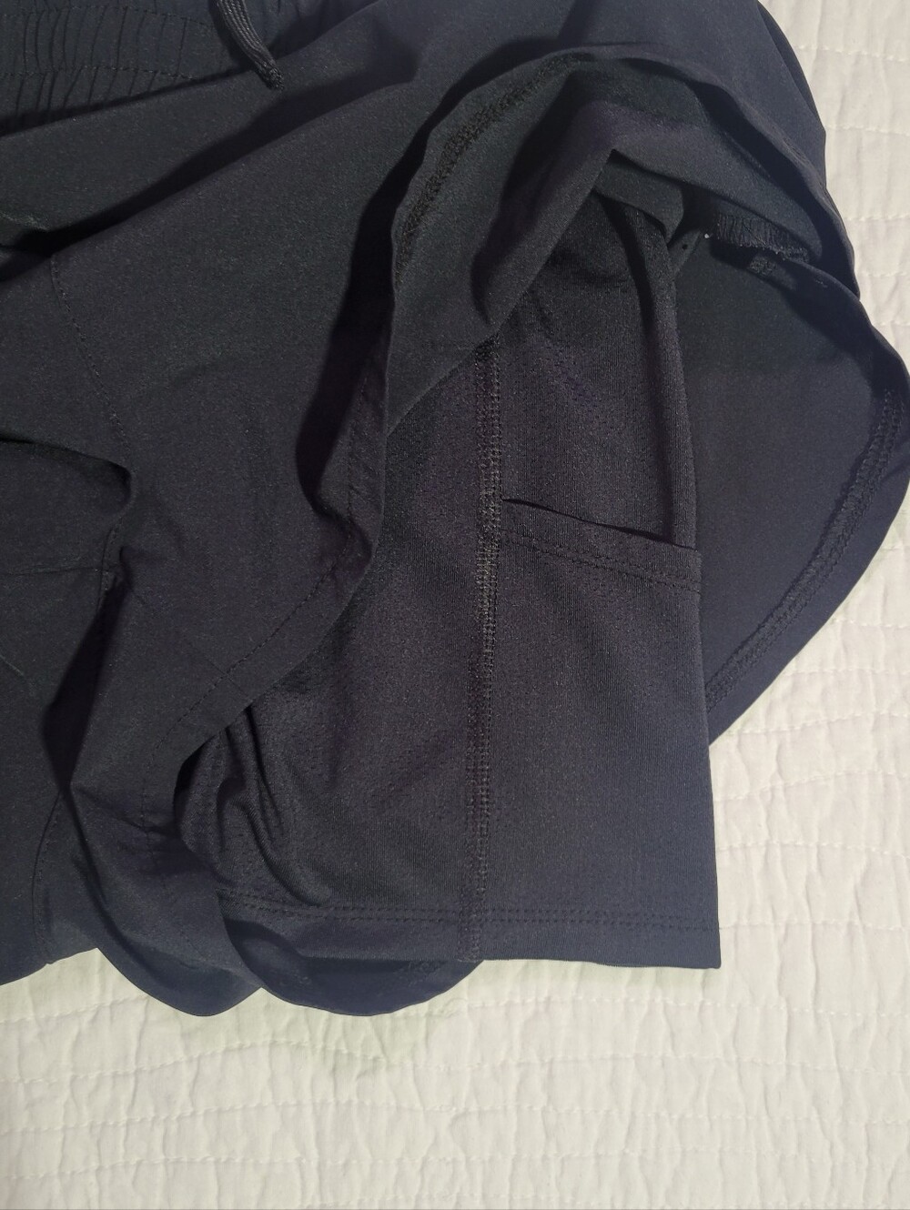 ASICS Black Women's 2 In 1 Athletic Running Shorts - Picture 2 of 5